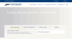 Desktop Screenshot of pantaenius.dk
